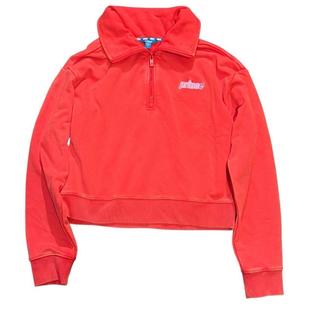 Prince Red Quarter-Zip Pullover